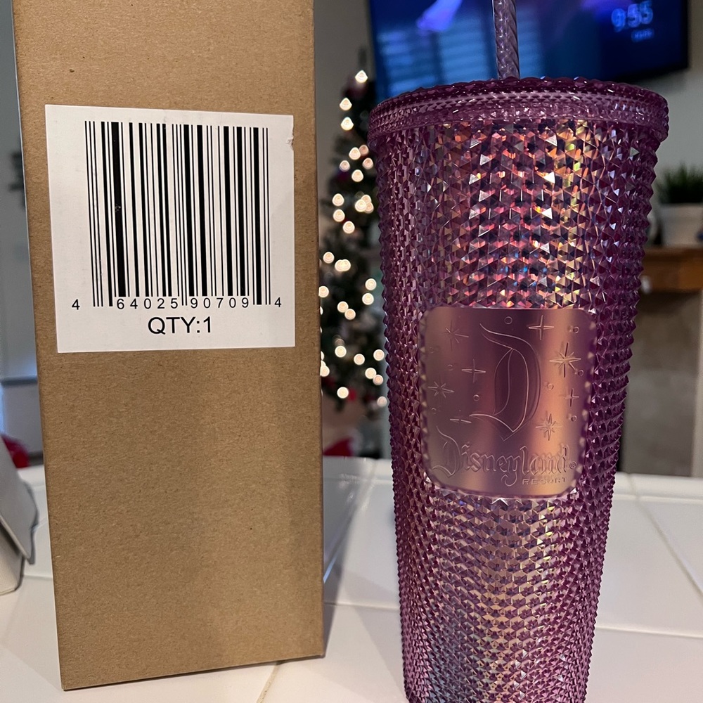 New Venti Disneyland Starbucks Pink Studded Tumbler